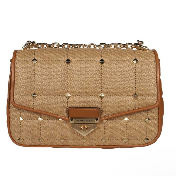 Michael Kors Large Soho Stud Quilted Shoulder Bag